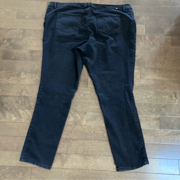 Source of Wisdom Size 28 High Rise London Skinny Black Jeans Inseam 33 inches - Picture 3 of 10